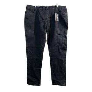 Steve's Jeans Men's Stretch Denim Regular Fit Black Jeans Size 48W 32L 48x32 New